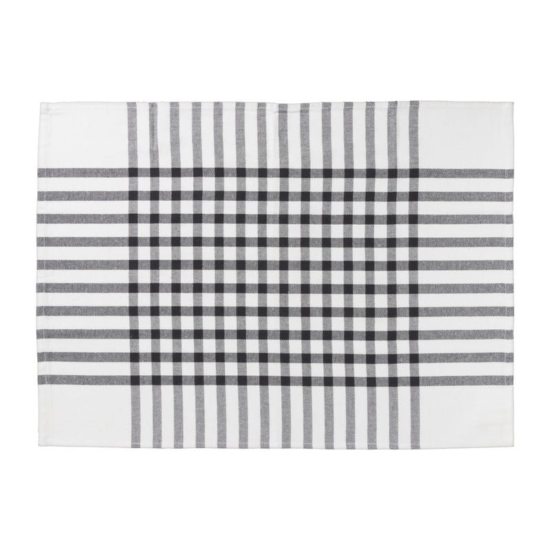 Thee/keuken/vaatdoek - antraciet - set van 3