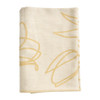 Theedoek bloemen - oker - 50x70 cm