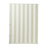 Theedoek strepen - groen/wit - 50x70 cm