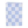 Theedoek blokjes - blauw/wit - 50x70 cm