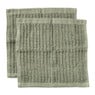 Vaatdoekjes - groen - 20x20 cm - set van 2