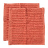 Vaatdoekjes - rood - 20x20 cm - set van 2