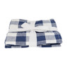 Theedoek ruit - 60x60 cm - blauw/wit - set van 2
