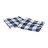 Theedoek ruit - 60x60 cm - blauw/wit - set van 2