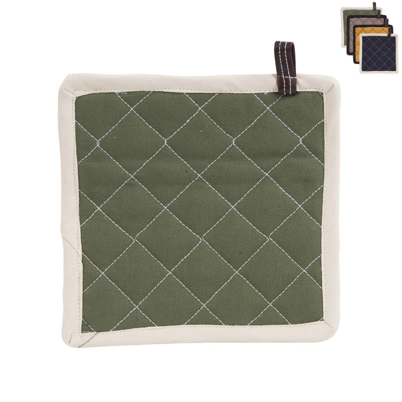 Pannenlap met rand - diverse kleuren - 20x20 cm 