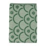 Theedoek bloem - groen - 50x70 cm