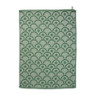 Theedoek bloem - groen - 50x70 cm