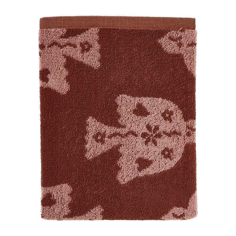 Keukendoek vredesduif - roze/bordeaux rood - 50x50 cm