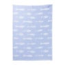 Theedoek vissen - blauw/wit - 50x70 cm