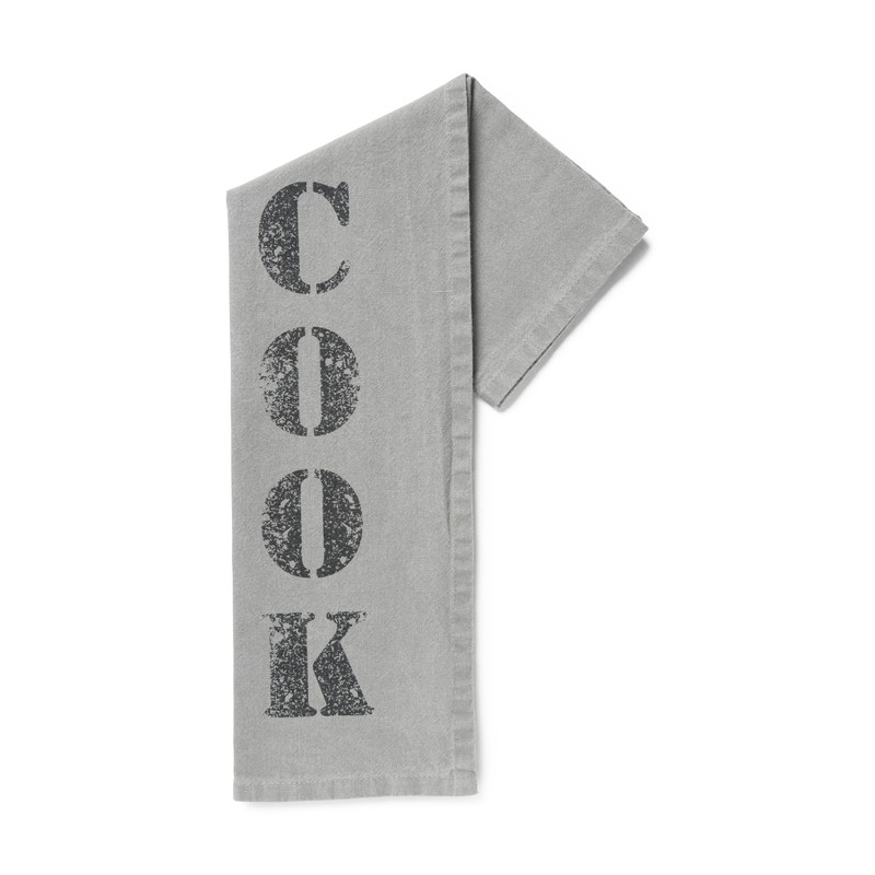 Theedoek cook - grijs