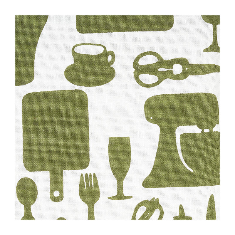 Theedoeken legergroen - set van 3 - 65x45 cm
