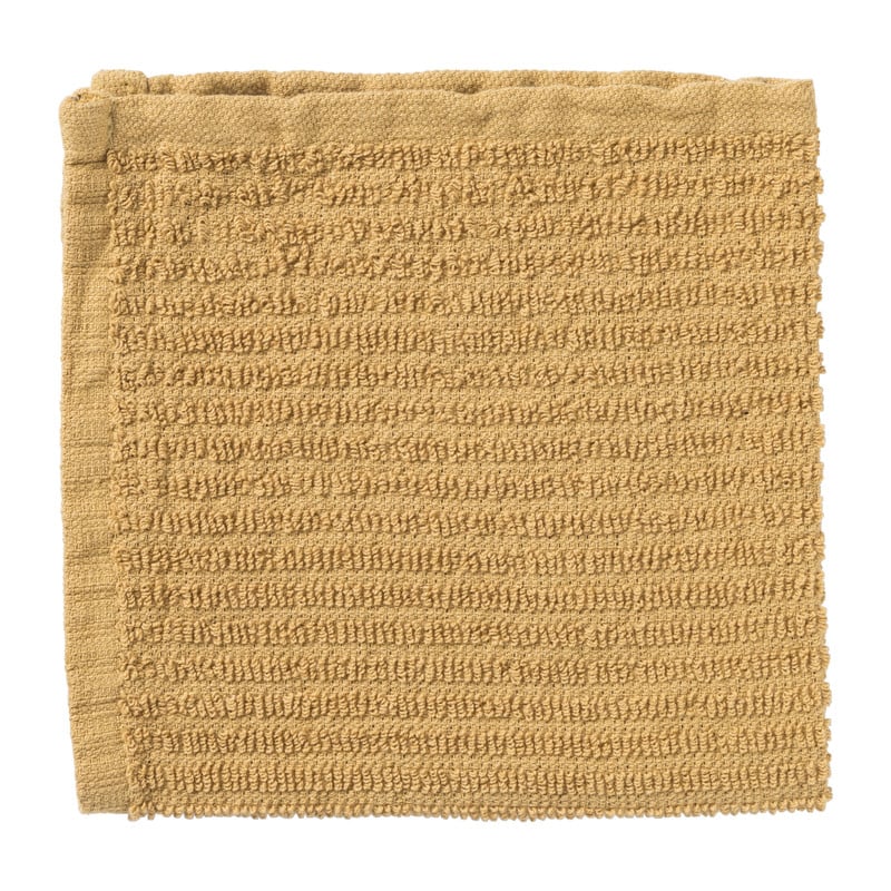 Vaatdoekje - oker geel - 30x30 cm