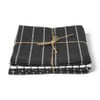 Theedoek antraciet - set van 3 - 50x70 cm