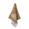 Keukendoek grachten - bruin - 50x50 cm 