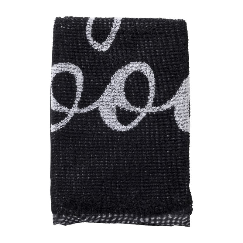 Keukendoek good food - zwart - 50x50 cm 