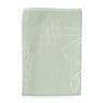 Theedoek bloemen - groen - 50x70 cm 