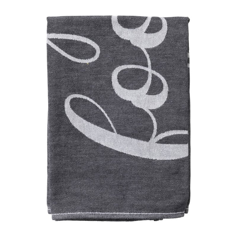 Theedoek good food - zwart - 50x70 cm 