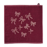 Keukendoek strikjes - bordeauxrood/roze - 50x50 cm