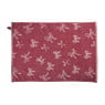 Theedoek strikjes - bordeauxrood/roze - 50x70 cm