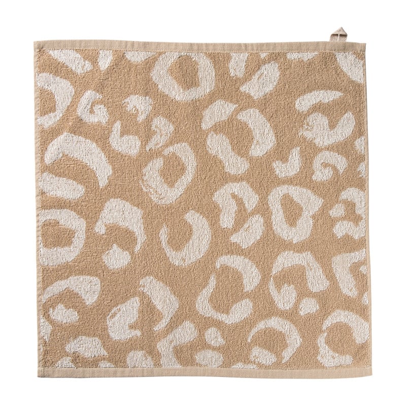 Keukendoek animal - beige/bruin - 50x50 cm