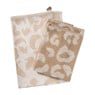 Keukendoek animal - beige/bruin - 50x50 cm