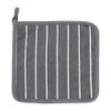 Pannenlap streep - grijs/wit