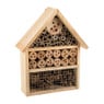 Insectenhotel huisje - hout - 20x30x9 cm