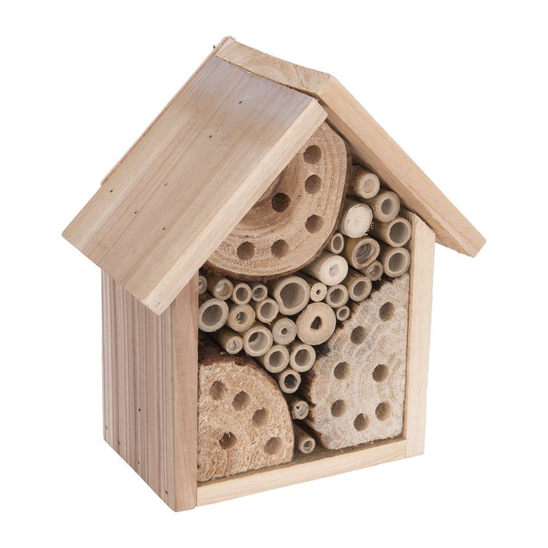 Insectenhotel huisje - 17x10.5 cm