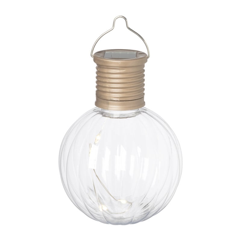 Solar hanglampje geribbeld - diverse kleuren - ø7 cm 