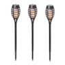 Solar fakkels - zwart - set van 3