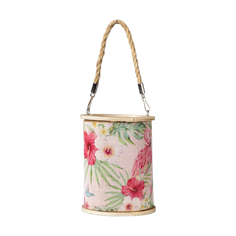 Lantaarn tropical - diverse varianten - ⌀13x17 cm 