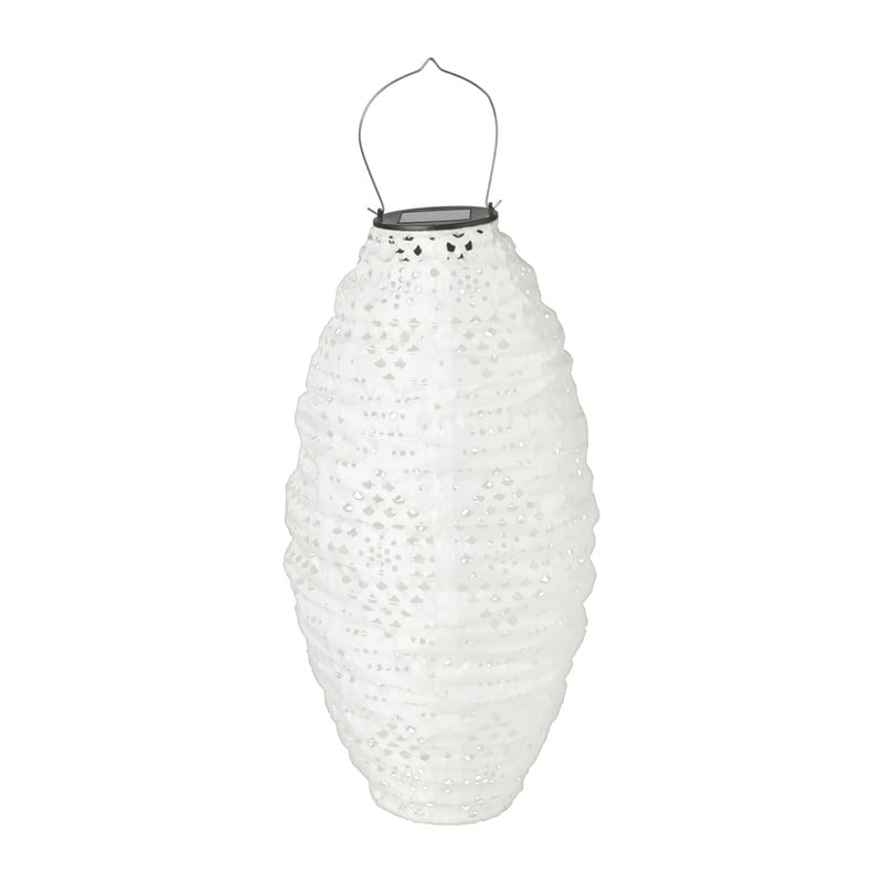 Solar barok lampion - wit - ø20x42 cm