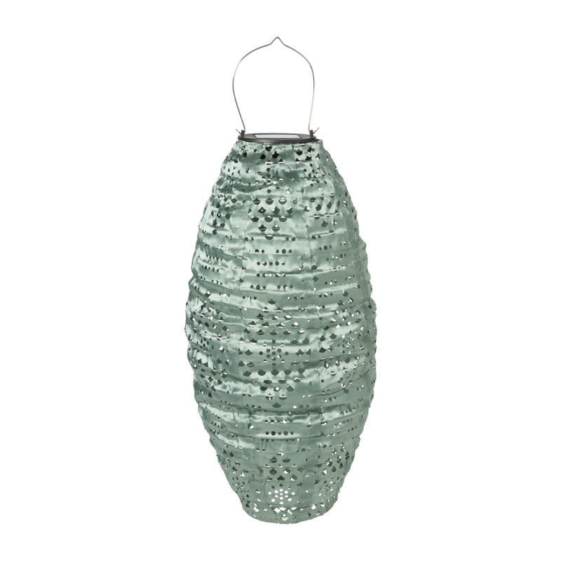 Solar barok lampion - groen - ø20x42 cm
