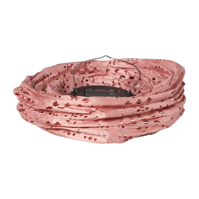 Solar barok lampion - roze - ø20x42 cm