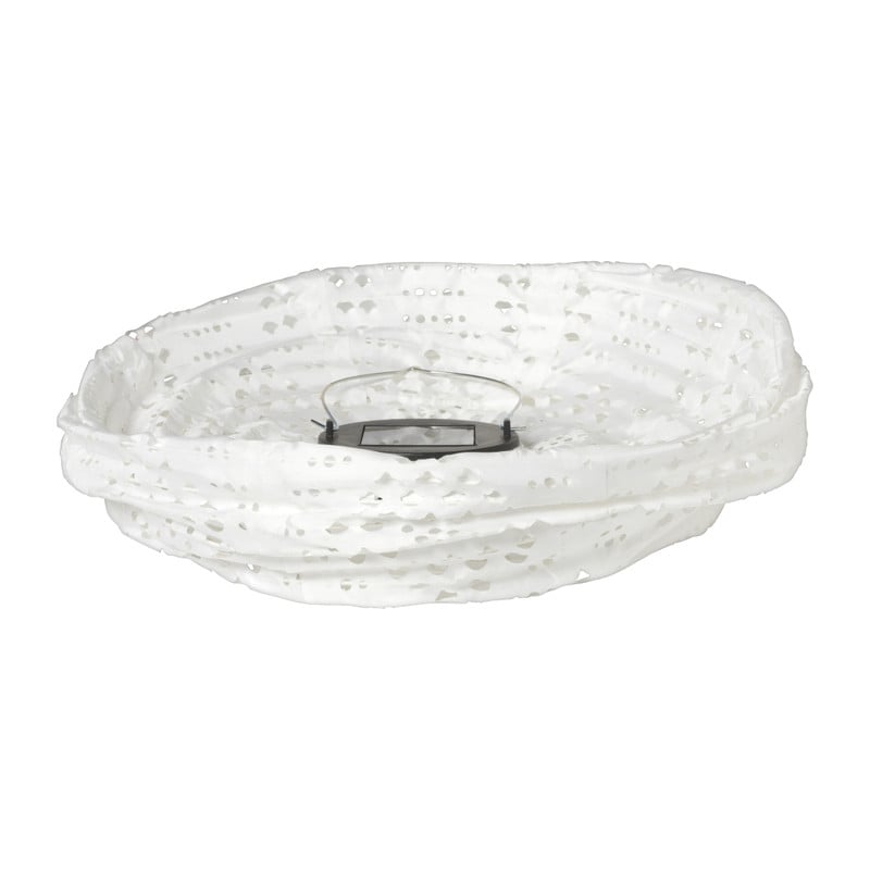 Solar barok lampion - wit - ø28x30 cm