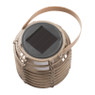 Solar lantaarn rond - bruin - ø10.5x10.5 cm