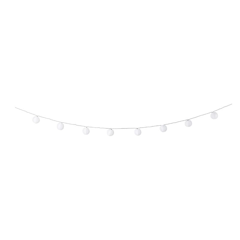 Slinger met 10 solar lampjes - wit - 4 meter