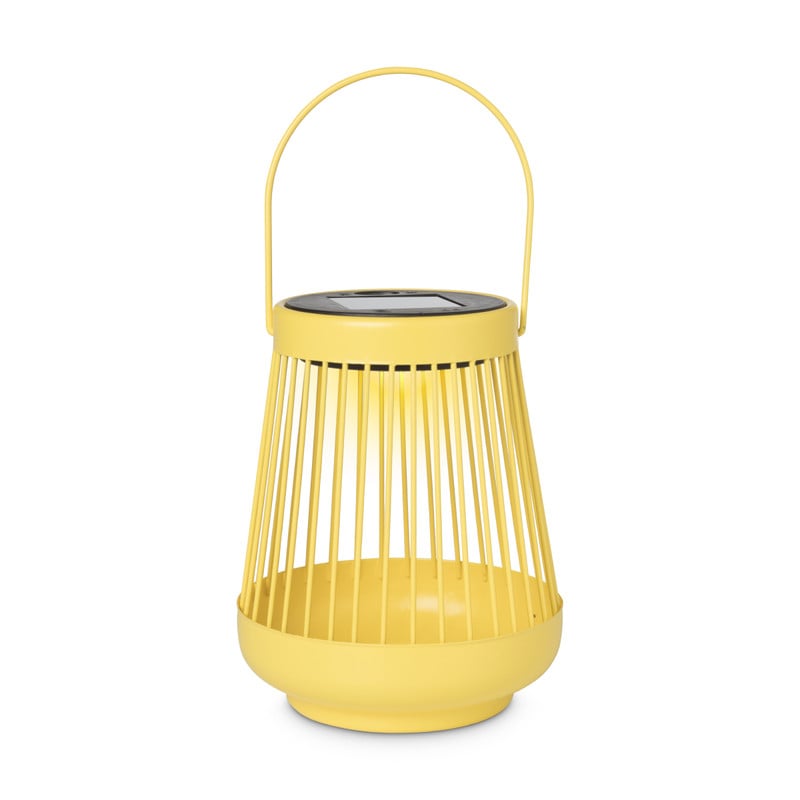 Solar tuinlantaarn Renza - geel - ⌀13x16 cm