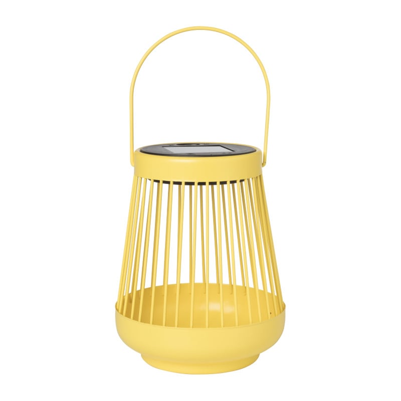 Solar tuinlantaarn Renza - geel - ⌀13x16 cm