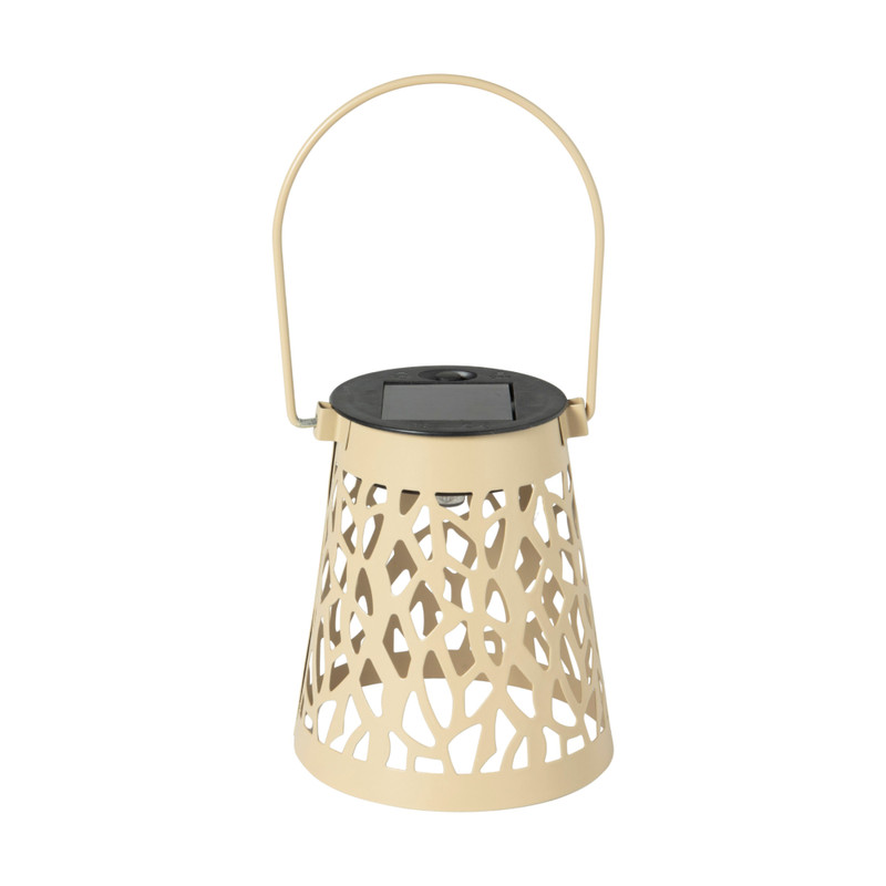 Solar hanglampje - beige - ø9x10 cm
