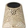 Solar tuinlamp op voet - beige - ø13x28 cm