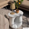 Solar tuinlamp op voet - beige - ø13x28 cm