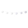 Slinger met 9 solar barok lampionnen - wit - 440 cm