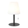 LED tafellamp USB - wit/zwart - ø16.5x21 cm