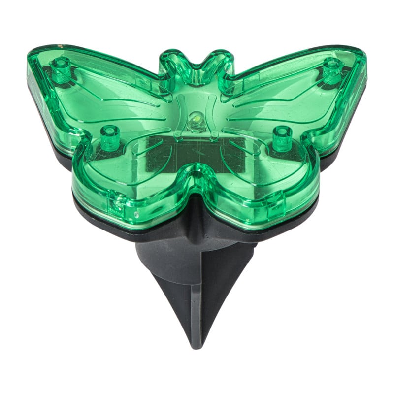 Solar steker vlinder - ø9x6.5 cm - diverse varianten