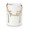 Lantaarn palmboom groot - beige - ø16x20.3 cm