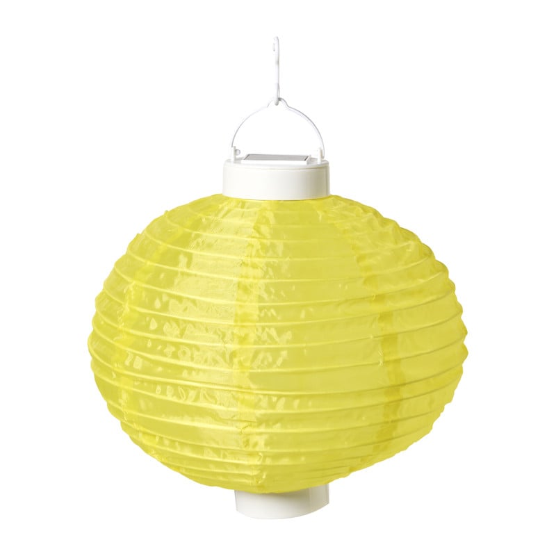 Solar tuinlampion - geel - ø25 cm