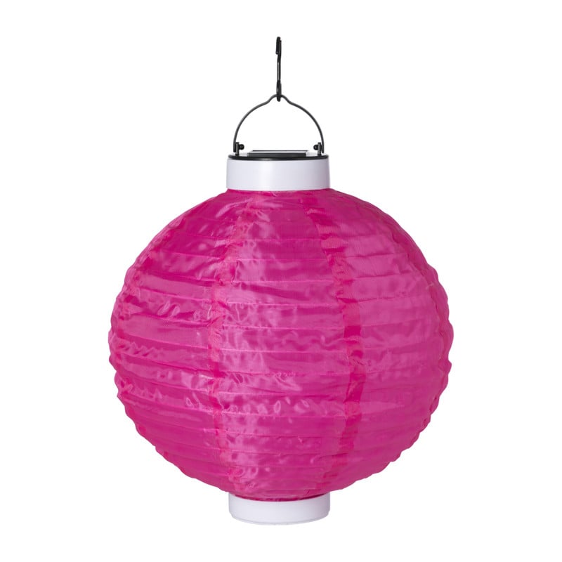 Solar tuinlampion - roze - ø25 cm