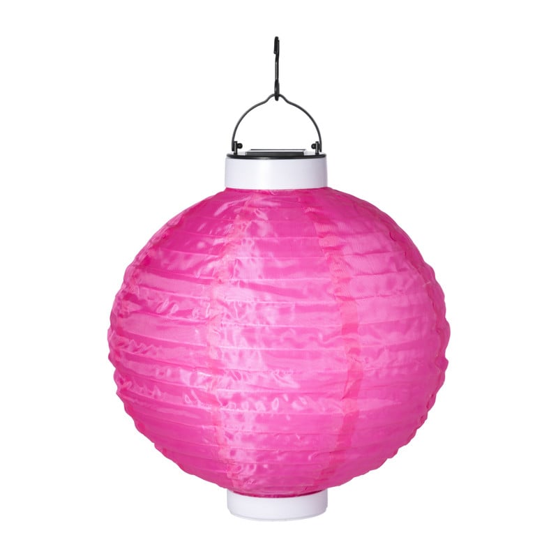 Solar tuinlampion - roze - ø25 cm
