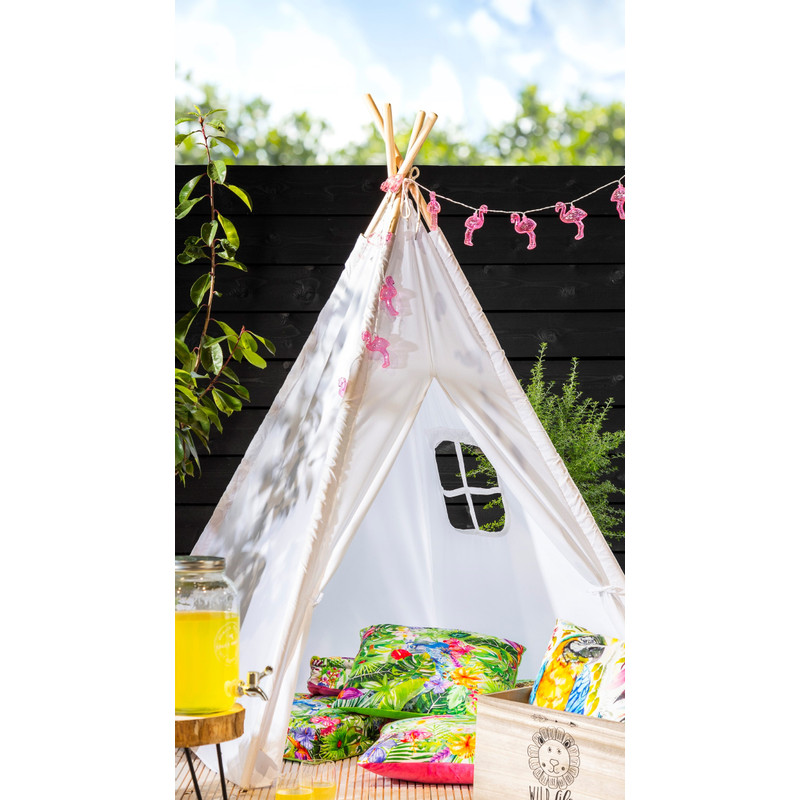 LED slinger flamingo - roze - 120 cm